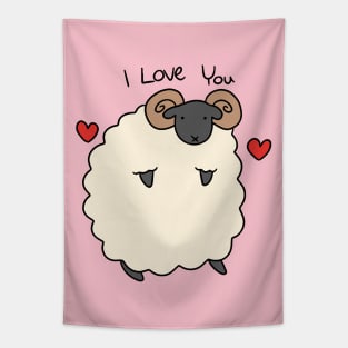 I Love You Ram Tapestry