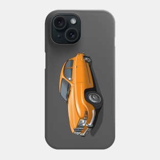 1971 Saab 96 saloon in orange Phone Case