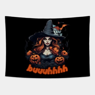 Buuhhhh-Halloween Haunt Tapestry