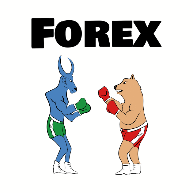 Forex Bull vs bear illustration by cypryanus