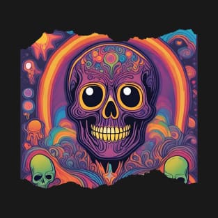 Psychedelic skulls T-Shirt