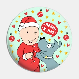 Doug & Porkchop X'mas Pin