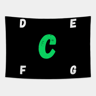 t-shirt with letter C Tapestry