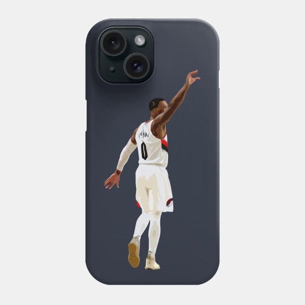 Damian Lillard Bye Bye OKC Phone Case by qiangdade