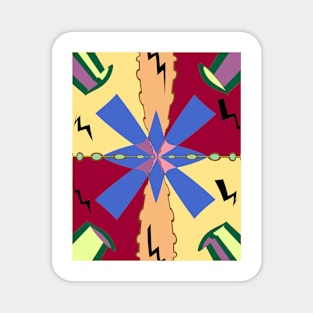 Party Ribbons Abstract Magnet