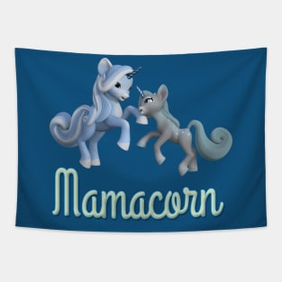 Mamacorn mom and baby Unicorn Tapestry