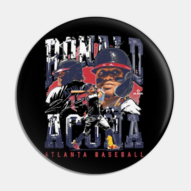 Ronald Acuna Jr. Atlanta Vintage Pin by Jesse Gorrell