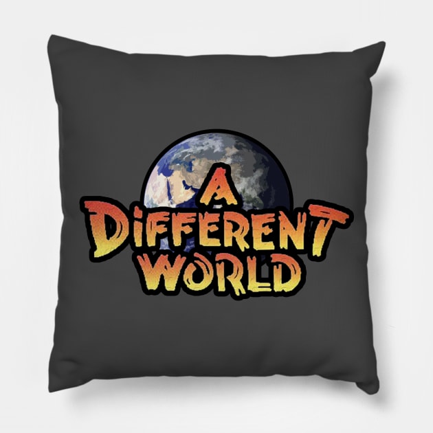 A Different World Pillow by Glide ArtZ