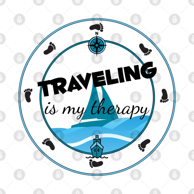 Traveling is my Therapy by Simple Life Designs