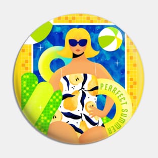 Pool party with the pearfect summer girl Pin