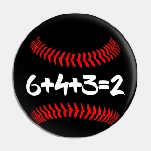 6432 Baseball Math Double Play Pin