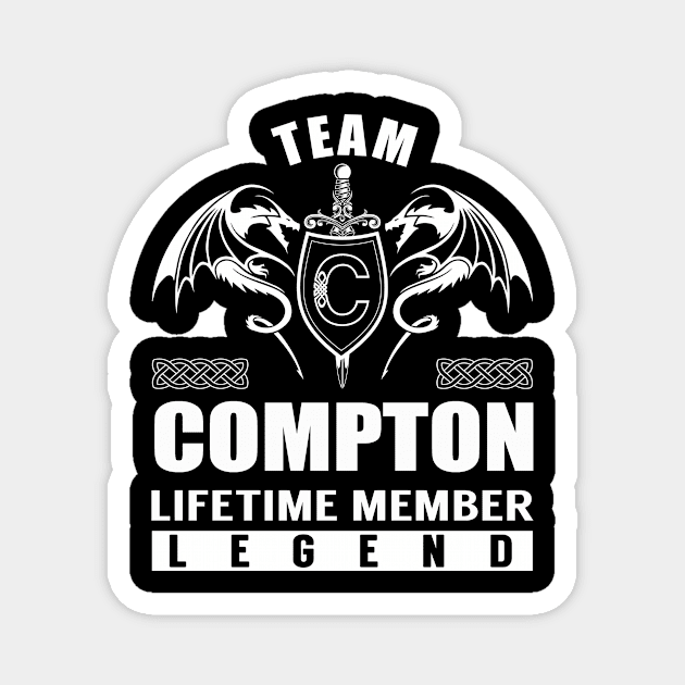 Team COMPTON Lifetime Member Legend Magnet by Lizeth