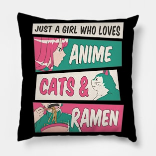 Anime & Cats Love Affair Pillow