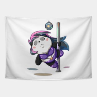 Pole Dancer Panda Tapestry