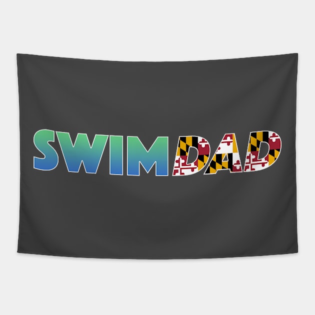 Maryland Swim Dad Tapestry by indyindc