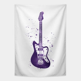 Offset Body Style Electric Guitar Universe Texture Tapestry