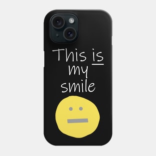 Quote My Smile Illuminating Yellow Phone Case