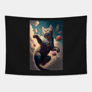 godly Cat Tapestry