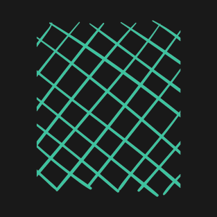 Pattern checked green T-Shirt