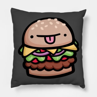 Hamburger Dude Pillow