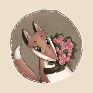 Fox with flowers T-Shirt