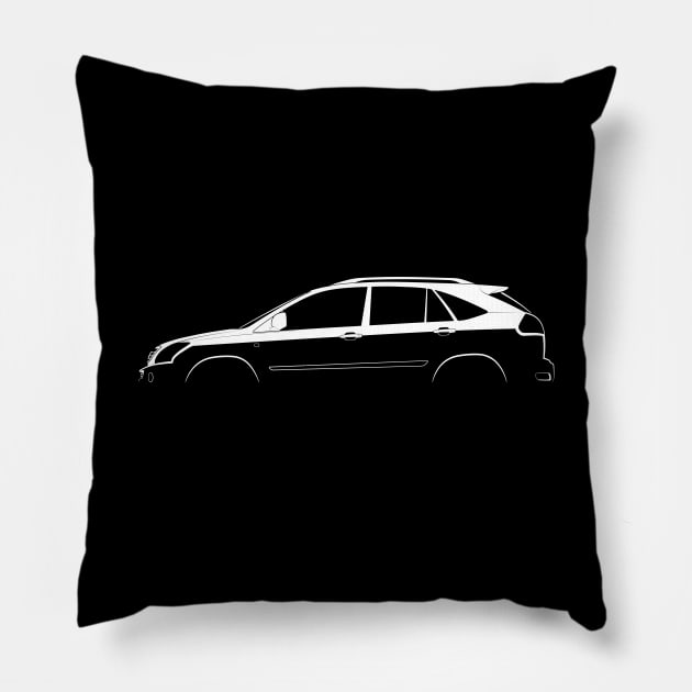 Lexus RX 400h (XU30) Silhouette Pillow by Car-Silhouettes