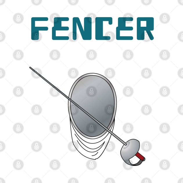 Fencer game - fencing sport by 4wardlabel