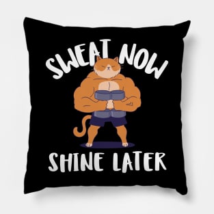 sweat now shine later Pillow