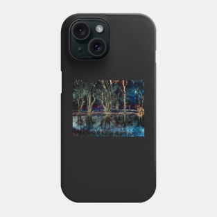 Night Descends On The Pond Phone Case