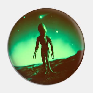 Secret Footage Alien Sighting Pin