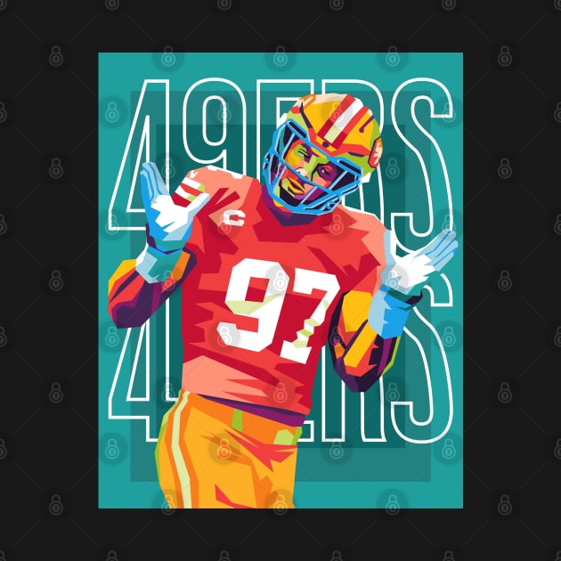 49ers football by cool pop art house