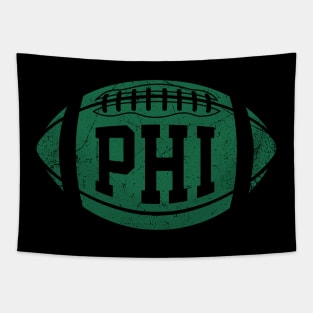 PHI Retro Football - Black Tapestry