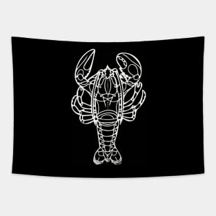 Lobster in White Tapestry