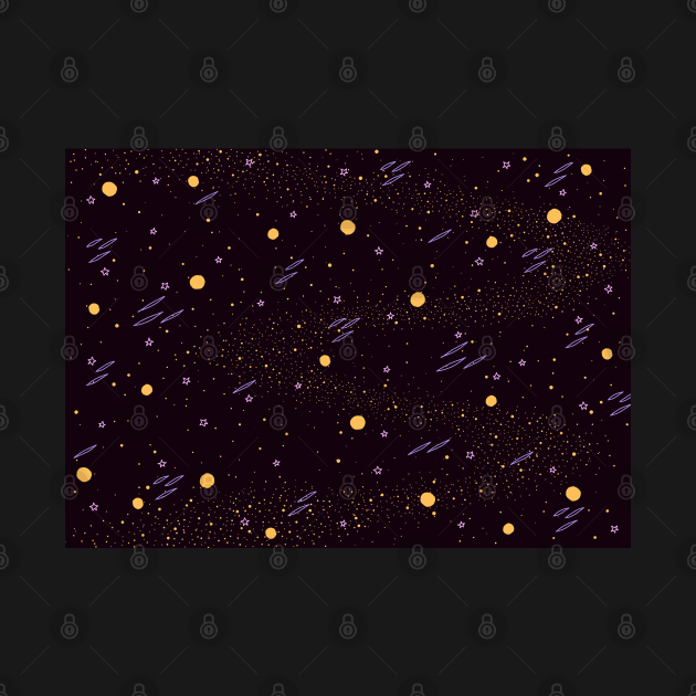 Galaxy Night Sky by Sierraillustration