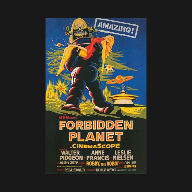 Classic Science Fiction Movie Poster - Forbidden Planet by Starbase79