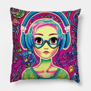 Feel The Music Vibes Pillow