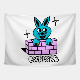 Explorer Bunny Tapestry