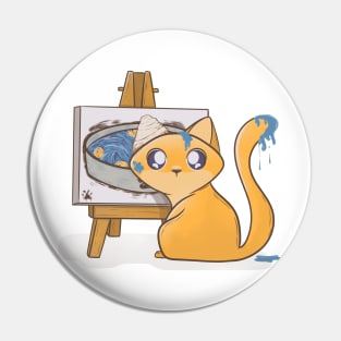 Cat Gogh Pin