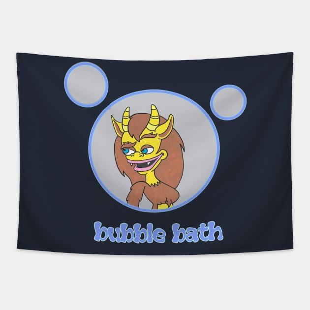 bubble bath Tapestry by Blaze_Belushi