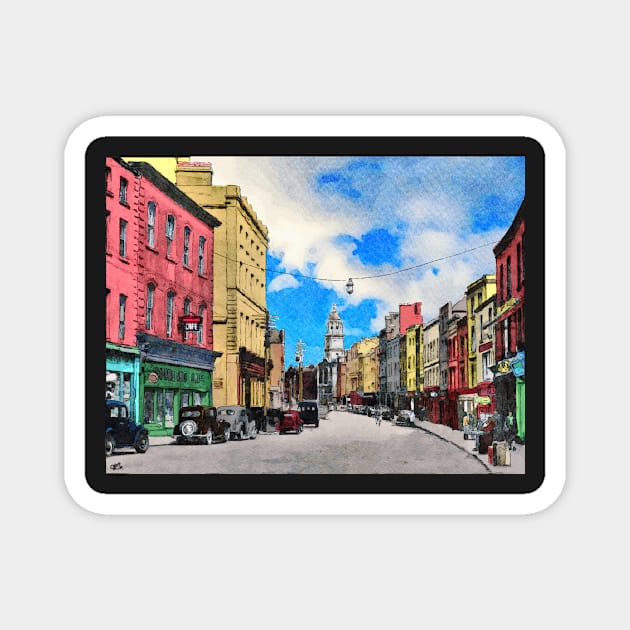 West St, Drogheda (bygone) Magnet by DeaglanStudio