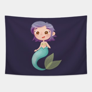 Purple Mermaid Tapestry