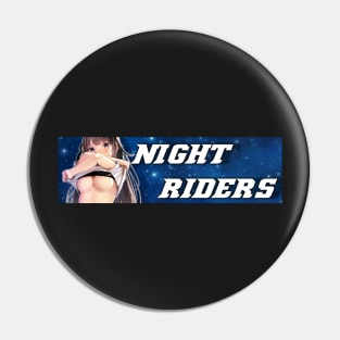 car slap stickers NIGHT RIDERS GIRL Pin