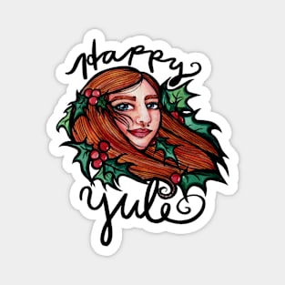 Happy Yule Goddess Magnet