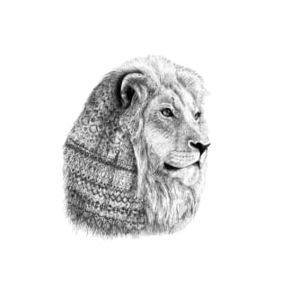 Lion with motifs T-Shirt