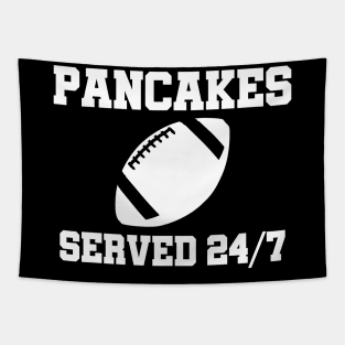 O-Line Pancakes Served 24/7 American Football Tapestry