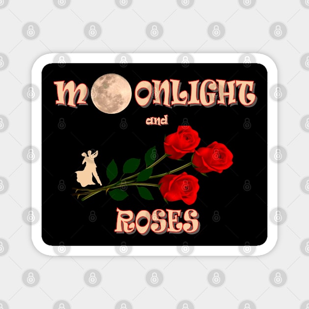 Moonlight and Roses Dance Song Print Magnet by posterbobs