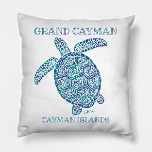 Grand Cayman, Cayman Islands, Sea Turtle Pillow