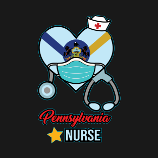 Pennsylvania Nurse - Love RN LPN CNA State Nursing Gift T-Shirt