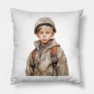 Innocent Valor: The Courageous Journey of a Young Soldier Pillow