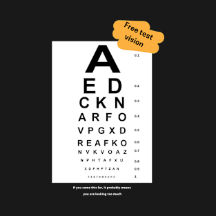 Free vision test T-Shirt